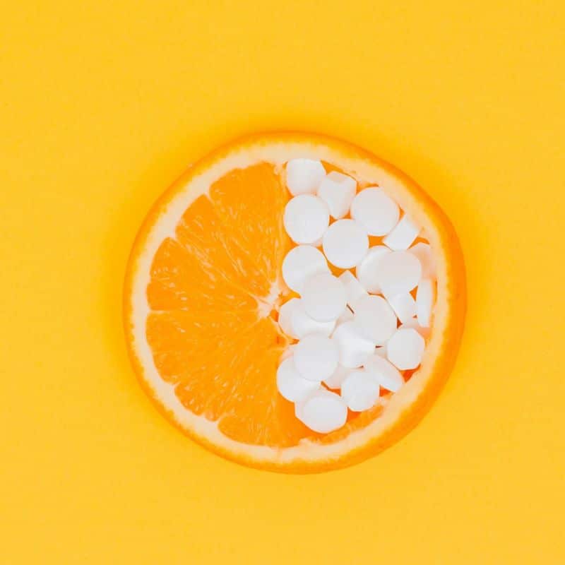 Prueba de vitaminas.