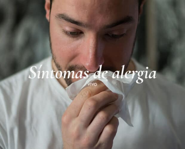 El moqueo nasal es uno de los síntomas de la alergia.
