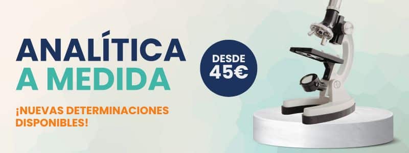 Nuevas determinaciones, en analítica personalizada.